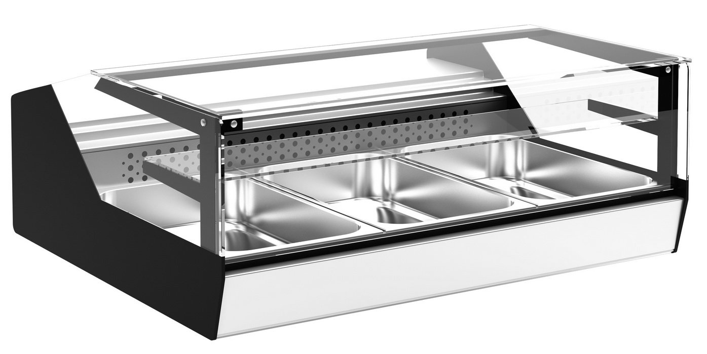 Настольная холодильная витрина «Полюс» АС87 SV 1,0-1 (ВХСр-1,0 Cube Арго XL ТЕХНО)